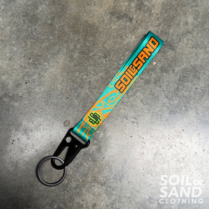 Wrist Keychain – Teal Soil and Sand