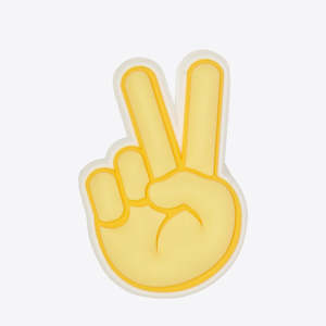 Crocs: Jibbitz Peace Hand Sign