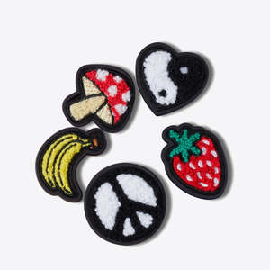 Jibbitz Peace and Love Tufted Patch 5 Pack