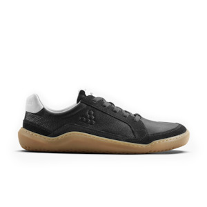 Vivobarefoot Mens: Vivobarefoot Gobi II Sneaker Premium Leather Mens Obsidian