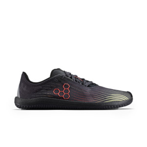 Vivobarefoot Mens: Vivobarefoot Primus Flow Mens Obsidian/Cherry Tomato