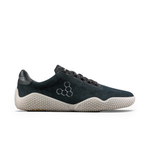 Vivobarefoot Motus Studio Sneaker Leather Womens Obsidian/White