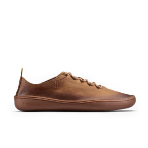 Vivobarefoot Sensus Moc Lace Up Leather Mens Dark Tan