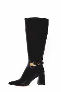 Boots: Tess Gold Pin long boot STANDARD