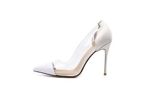 Bridal: Lizzy Leather Heels White
