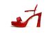 Bianca Platform Sandal Red