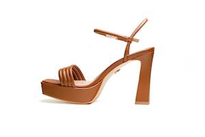 Ss22 23: Bianca Platform Sandal Tan