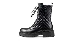 Riley Combat Boot Black