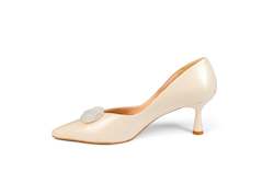 Heels: Macy Kitten Heel Cream