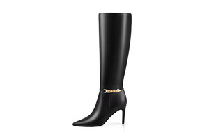 New Arrivals: Black Knee-High Boot – Harper