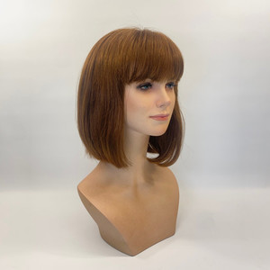 Brown fringed bob - Human Hair Sole Wig Works