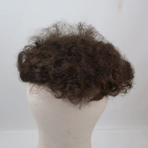 Curly brown toupee Sole Wig Works