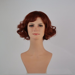 Curly bob with side fringe Sole Wig Works