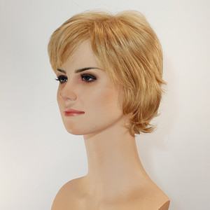 Short blond hard front Sole Wig Works