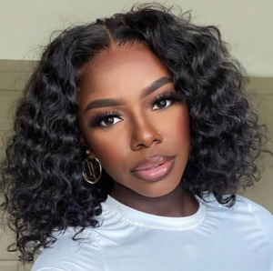 Products: Bob wig, Deep Wave texture, colour 1B Sole Wig Works