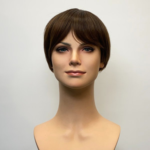 Brown crop with dark roots Sole Wig Works