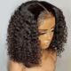 Bob wig, water wave texture, colour 1B Sole Wig Works