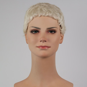 Products: Very short crop, hand knotted Sole Wig Works