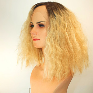 Fluffy Honey blond with dark roots, lace front Sole Wig Works