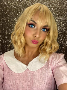 Products: Blond wavey lob Sole Wig Works