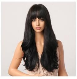 Black long waved lengths Sole Wig Works