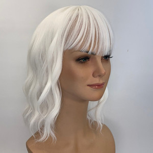 Products: White with waved lengths Sole Wig Works