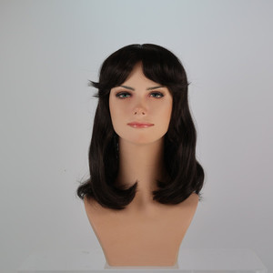long straight cut with longer fringe Sole Wig Works