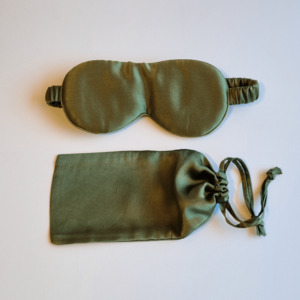 100% Mulberry Silk Sleep Mask- Green