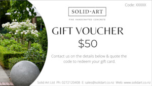 Boulders Concrete Garden Boulders: Gift Vouchers