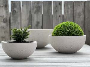 Products: Hemisphere Planters (Concrete Garden Planters)