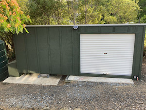 Roller Door with centre lock 1.8 x 2m Solid Sheds