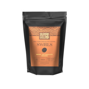 Dark Chocolate Swirls Caramel 58%, 6 x 1kg