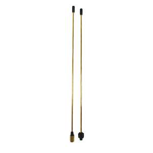 Extension Wands: Wand  brass 150cm (2x75cm)