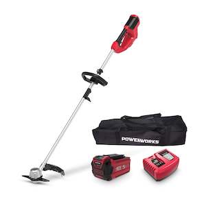 40v Cordless Tools: Powerworks 40V trimmer/brushcutter 5ah - kit