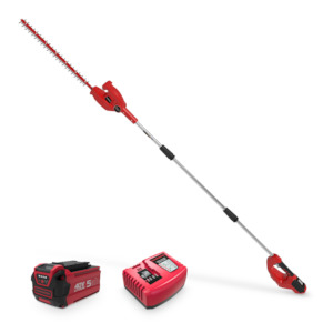 Powerworks 40V pole hedgetrimmer 5ah kit