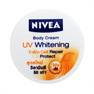 Products: Nivea Body Cream, UV Whitening, Cell Repair & Protect, 50x Vitamin C, 100ml