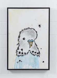 Original Art Pieces: Blue Budgie Original
