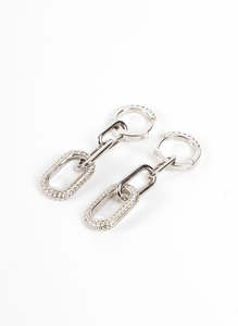 Dropping Chain Earrings