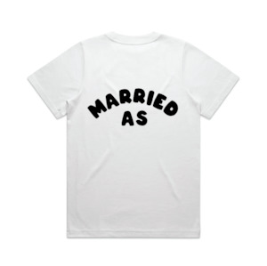 Products: Married As Tee | Black on White