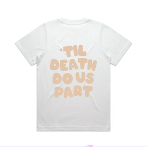 Products: Til Death Do Us Part Tee | Beige on White