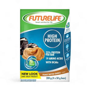 On Sale: Futurelife Energy High Protein Peanut Butter Crunch - (4x50g bars)