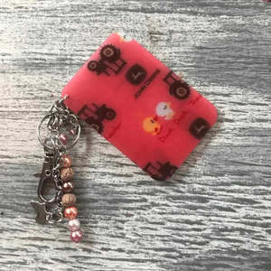 Keyring - Pink John Deere
