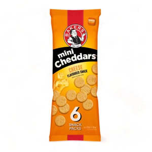 Bakers Mini Cheddars - Multipack Cheese 33g (Pack of 6)