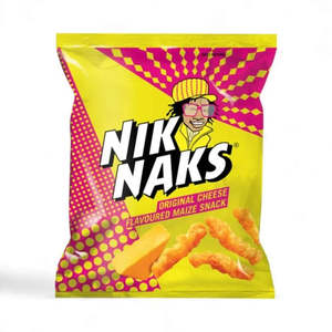 Chips 1: Simba Mini Nik Naks Cheese - 50g (perfect for school lunch boxes)
