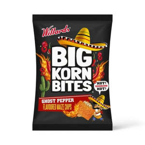 Willards Big Korn Bites Ghost Pepper - 120g
