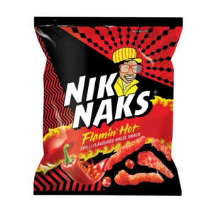 Chips 1: Simba Nik Naks Flamin Hot Chilli Flavoured Maize Snack 135g