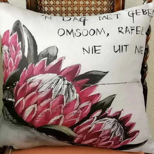 Cushion Cover - Inge's Art 'n Dag Met Gebed Omsoom *