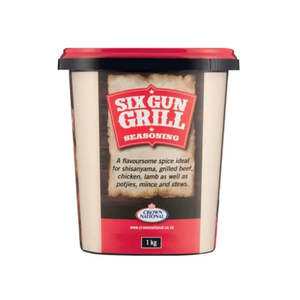 Crown National - Six Gun Grill Spice 1kg Tub