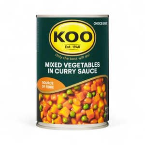 Canned Prepared Foods: Koo Mixed Vegetables in Curry Sauce - 420g