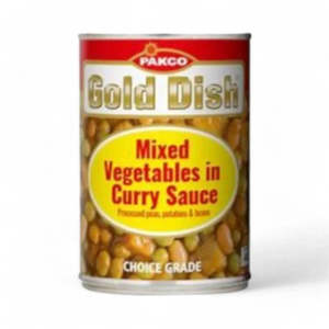 Canned Prepared Foods: Gold Dish Mixed Vegetable in Curry Sauce - 415g